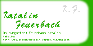 katalin feuerbach business card